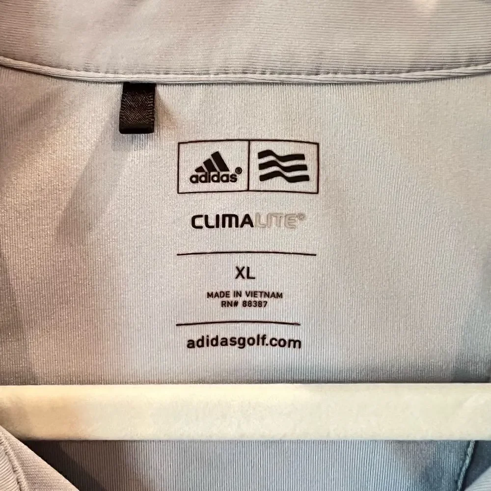 Adidas Golf Polo Climalite Short Sleeve Grey XL